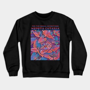 Cats on Catnip-psychedelic Crewneck Sweatshirt